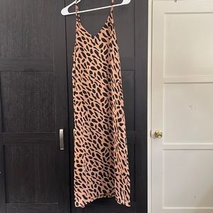 Kathleen Barnes Amazon Drop: Leopard slip dress